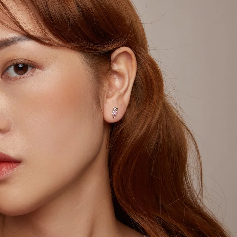 (image pour) Boucles d'oreilles chat avec cœur PANDORA Style - SCE1773 - Afficher 9