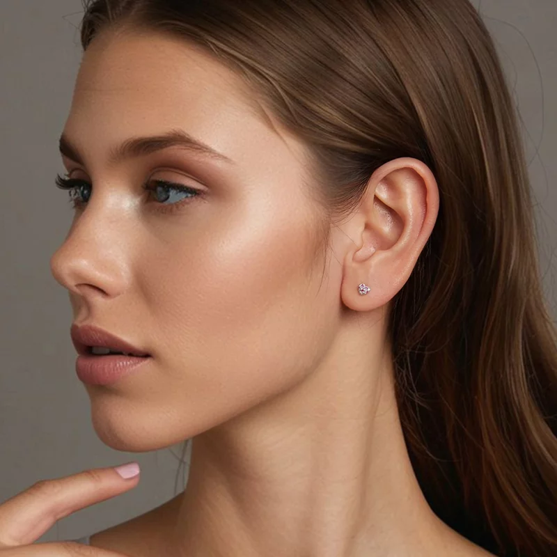 (image pour) Boucles d'oreilles cœur coloré style PANDORA - BSE1044 - Afficher 8