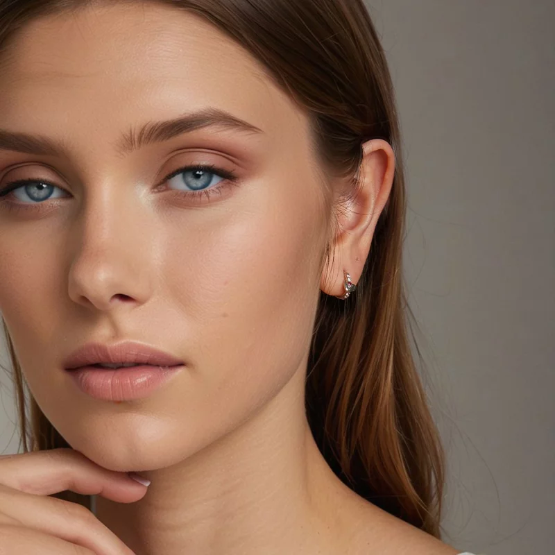 (image pour) Boucles d'oreilles cœur coloré style PANDORA - BSE1049 - Afficher 8