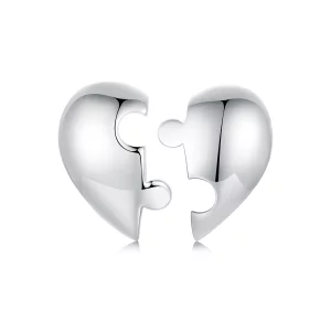 (image pour) Boucles d'oreilles cœur puzzle PANDORA Style - SCE1770