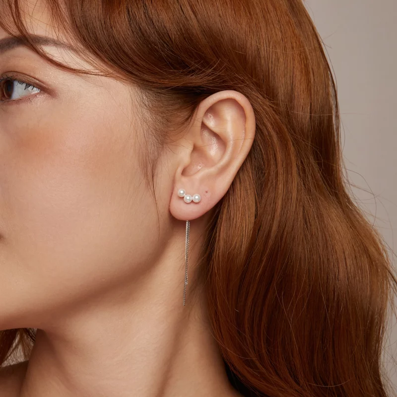 (image pour) Boucles d'oreilles à franges de perles de coquillage PANDORA Style - SCE1777 - Afficher 10