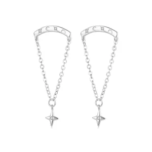 (image pour) Boucles d'oreilles à franges étoilées PANDORA Style - SCE1767