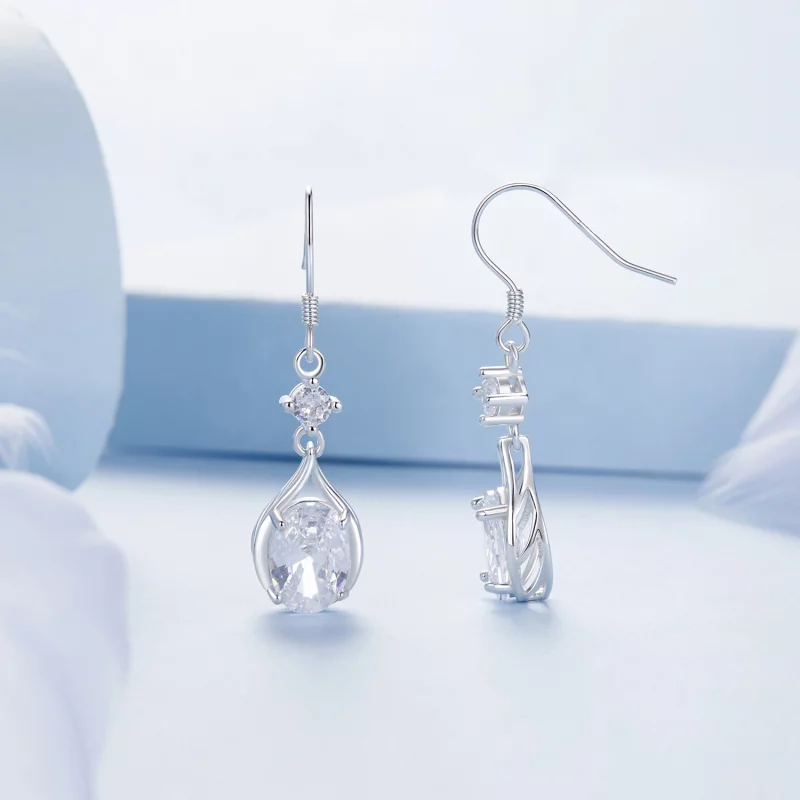 (image pour) Boucles d'oreilles goutte style PANDORA - BSE1087 - Afficher 3