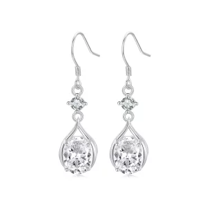 (image pour) Boucles d'oreilles goutte style PANDORA - BSE1087