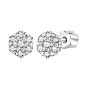 Boucles d'oreilles Moissanite Style PANDORA (avec un certificat) - MSE059 (image pour) Boucles d'oreilles Moissanite Style PANDORA (avec un certificat) - MSE059