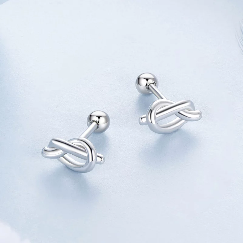 (image pour) Boucles d'oreilles nœud style PANDORA - BSE1051 - Afficher 3