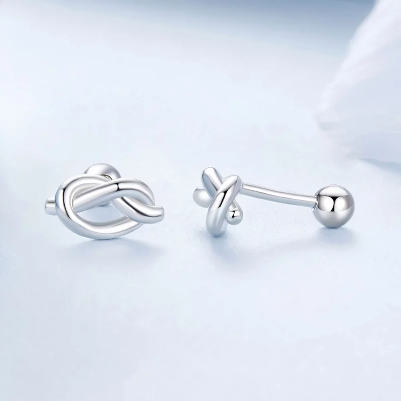 (image pour) Boucles d'oreilles nœud style PANDORA - BSE1051 - Afficher 4