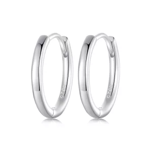(image pour) Pandora Style Boucles d'oreilles en argent 925 plaqué platine - SCE1772-M