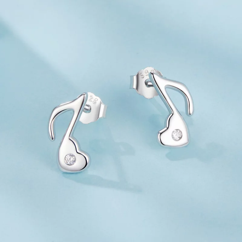 (image pour) Boucles d'oreilles PANDORA Style cœur note de musique - SCE1805 - Afficher 3