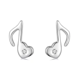 (image pour) Boucles d'oreilles PANDORA Style cœur note de musique - SCE1805