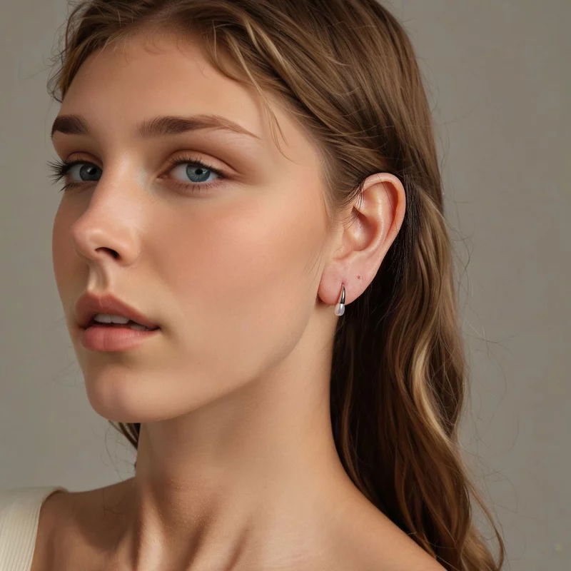 (image pour) Boucles d'oreilles PANDORA Style en forme de goutte avec perle - BSE1054 - Afficher 8
