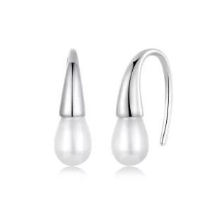 (image pour) Boucles d'oreilles PANDORA Style en forme de goutte avec perle - BSE1054