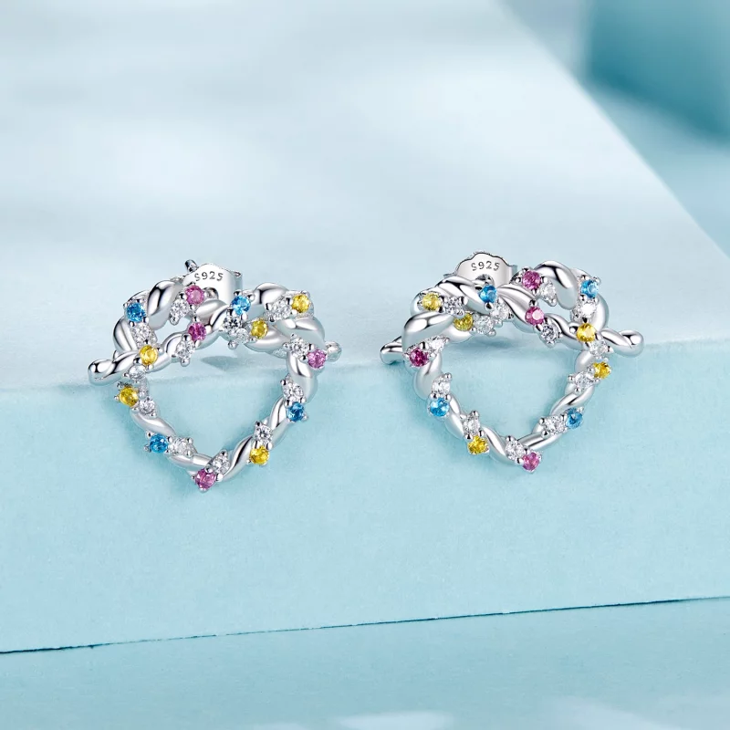 (image pour) Boucles d'oreilles PANDORA Style Heart twist - SCE1776 - Afficher 2