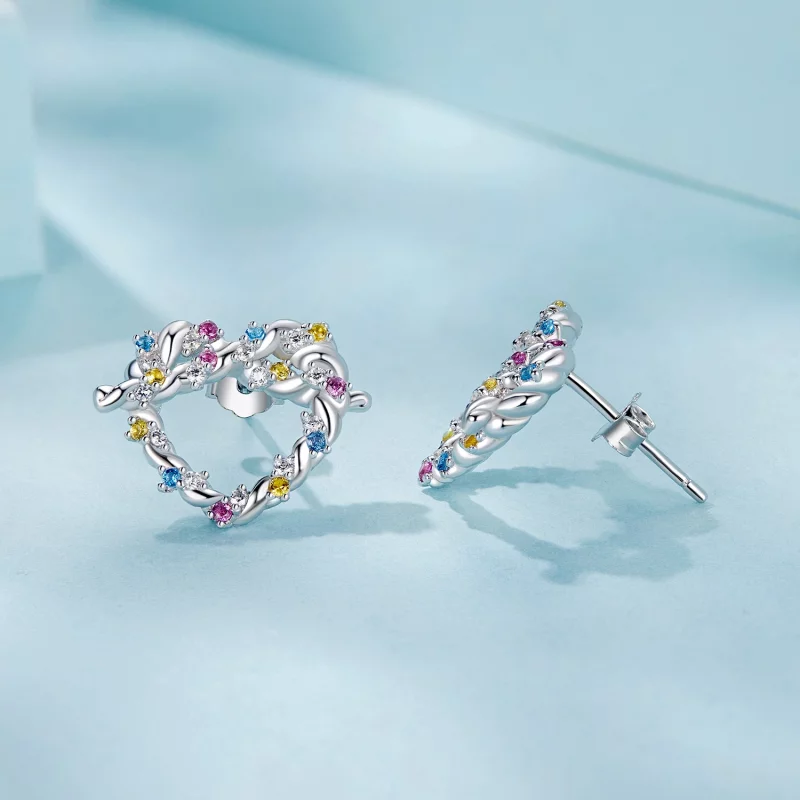 (image pour) Boucles d'oreilles PANDORA Style Heart twist - SCE1776 - Afficher 4