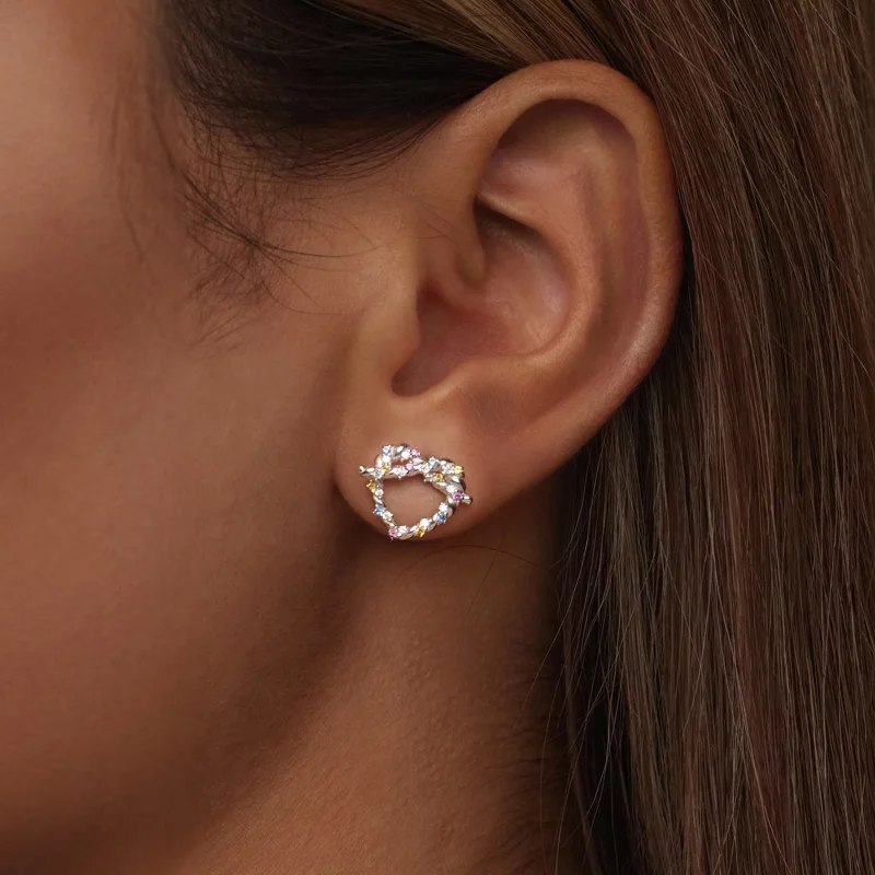 (image pour) Boucles d'oreilles PANDORA Style Heart twist - SCE1776 - Afficher 6