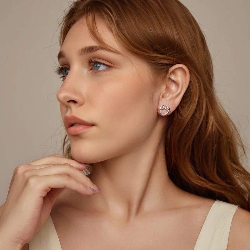(image pour) Boucles d'oreilles PANDORA Style Heart twist - SCE1776 - Afficher 7