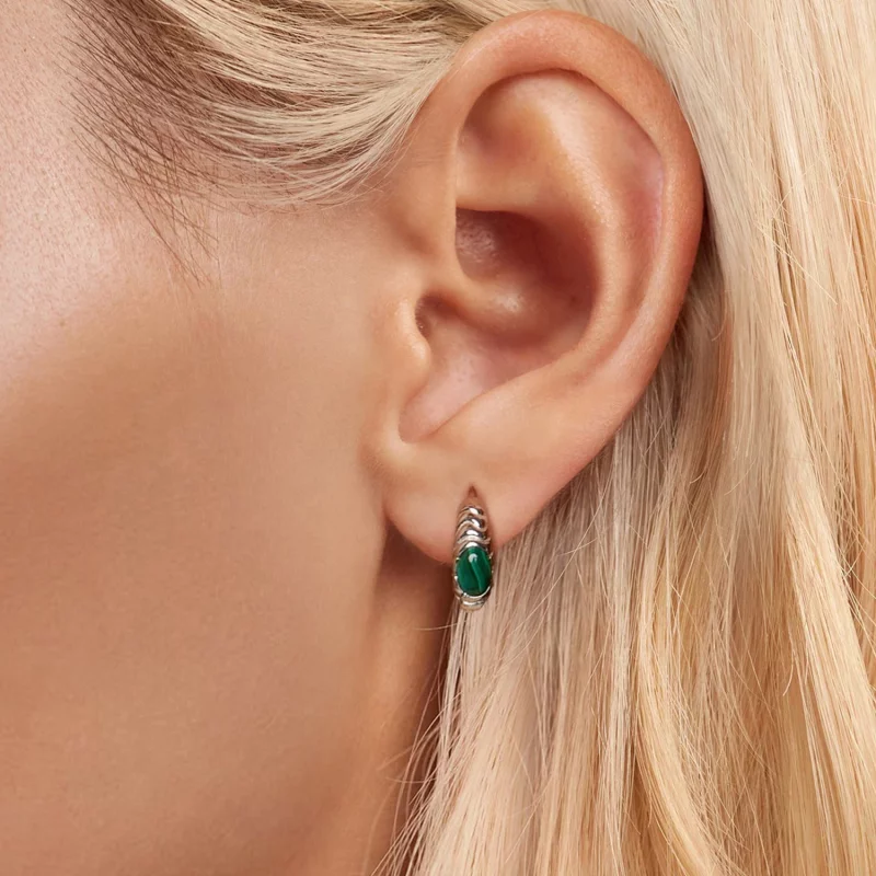 (image pour) Boucles d'oreilles PANDORA Style Malachite - BSE1057 - Afficher 5