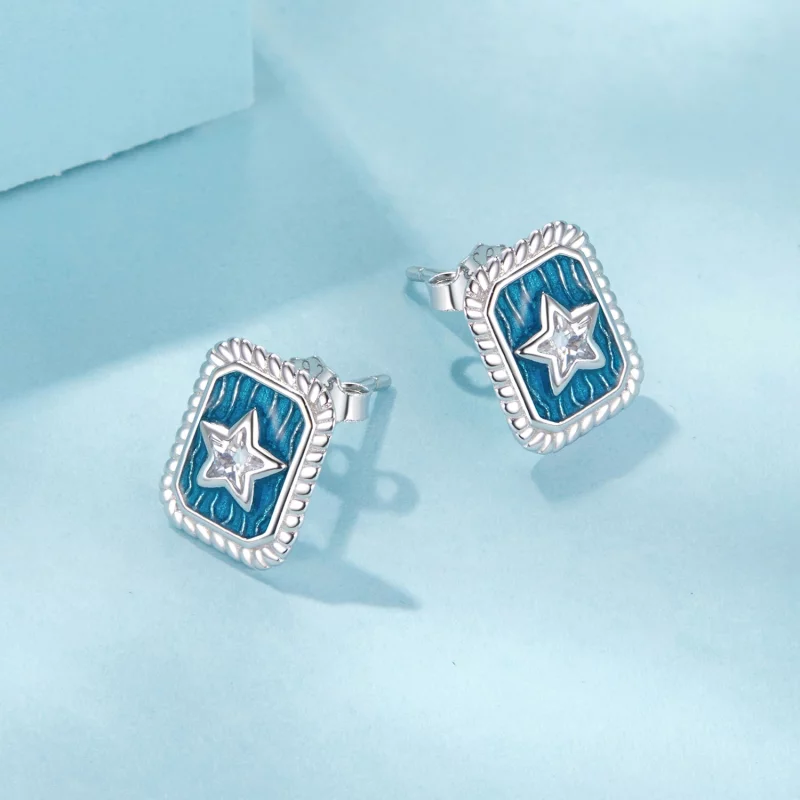 (image pour) Boucles d'oreilles rétro étoile PANDORA Style - SCE1796 - Afficher 3