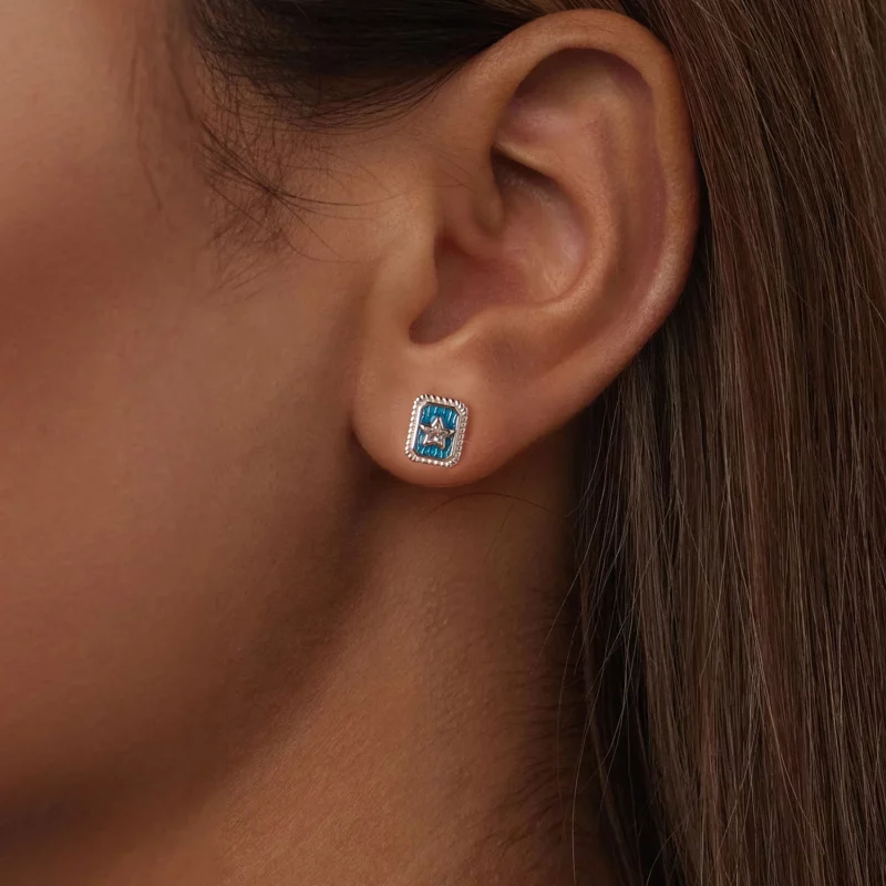 (image pour) Boucles d'oreilles rétro étoile PANDORA Style - SCE1796 - Afficher 6