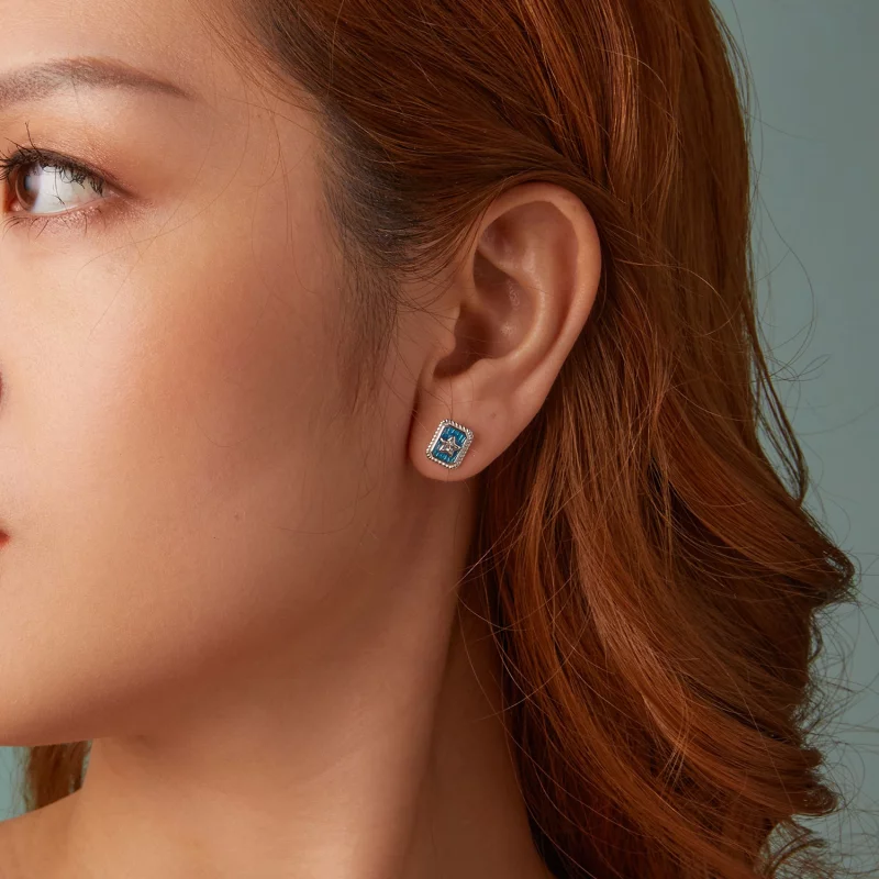(image pour) Boucles d'oreilles rétro étoile PANDORA Style - SCE1796 - Afficher 9