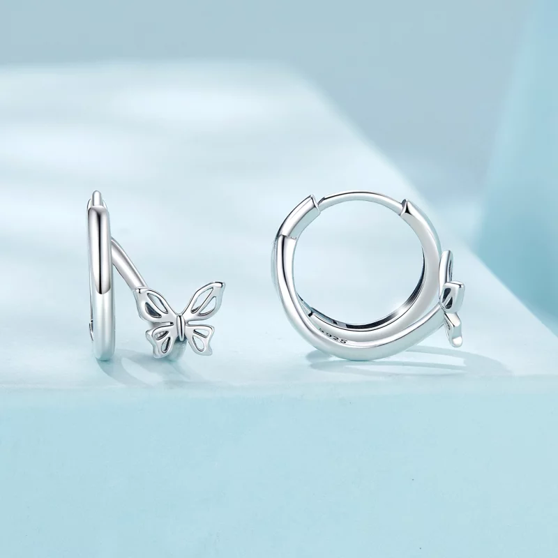 (image pour) Boucles d'oreilles Style PANDORA Papillon - SCE1766 - Afficher 2