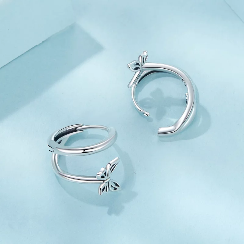 (image pour) Boucles d'oreilles Style PANDORA Papillon - SCE1766 - Afficher 4