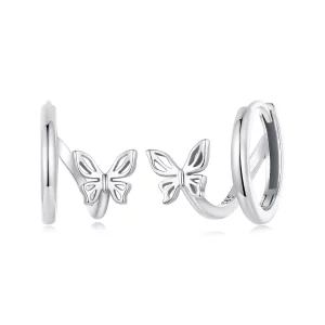 (image pour) Boucles d'oreilles Style PANDORA Papillon - SCE1766