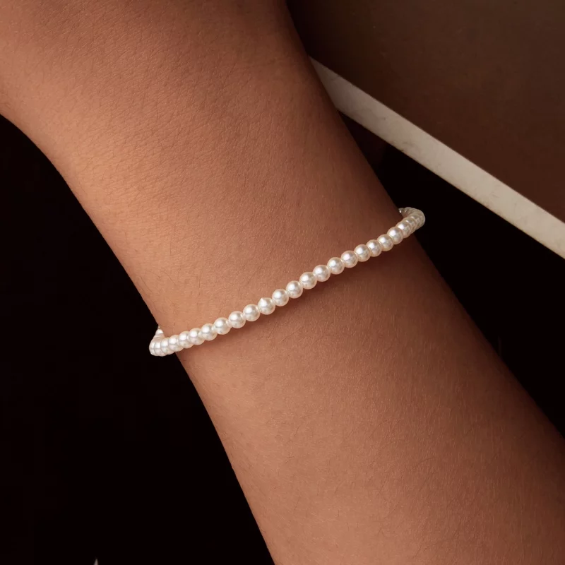 (image pour) Bracelet en perles blanches australiennes style PANDORA - SCB280 - Afficher 8