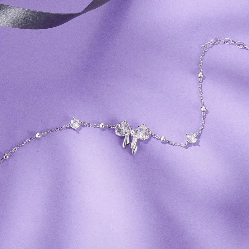 (image pour) Bracelet PANDORA Style avec Nœud Étincelant - BSB188 - Afficher 4