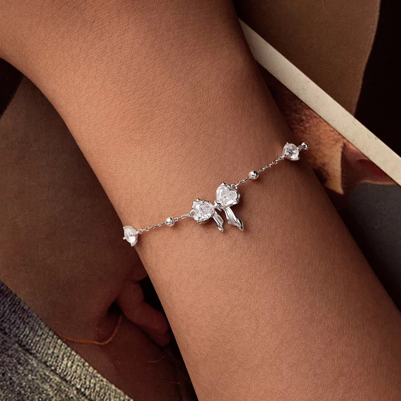 (image pour) Bracelet PANDORA Style avec Nœud Étincelant - BSB188 - Afficher 5