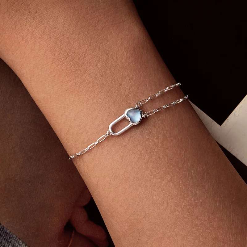 (image pour) Bracelet PANDORA Style en Aigue-marine Naturelle - BSB191 - Afficher 3