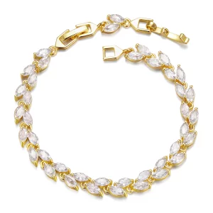 Bracelet PANDORA Style Feuille d'Olive - YIB069-B (image pour) Bracelet PANDORA Style Feuille d'Olive - YIB069-B