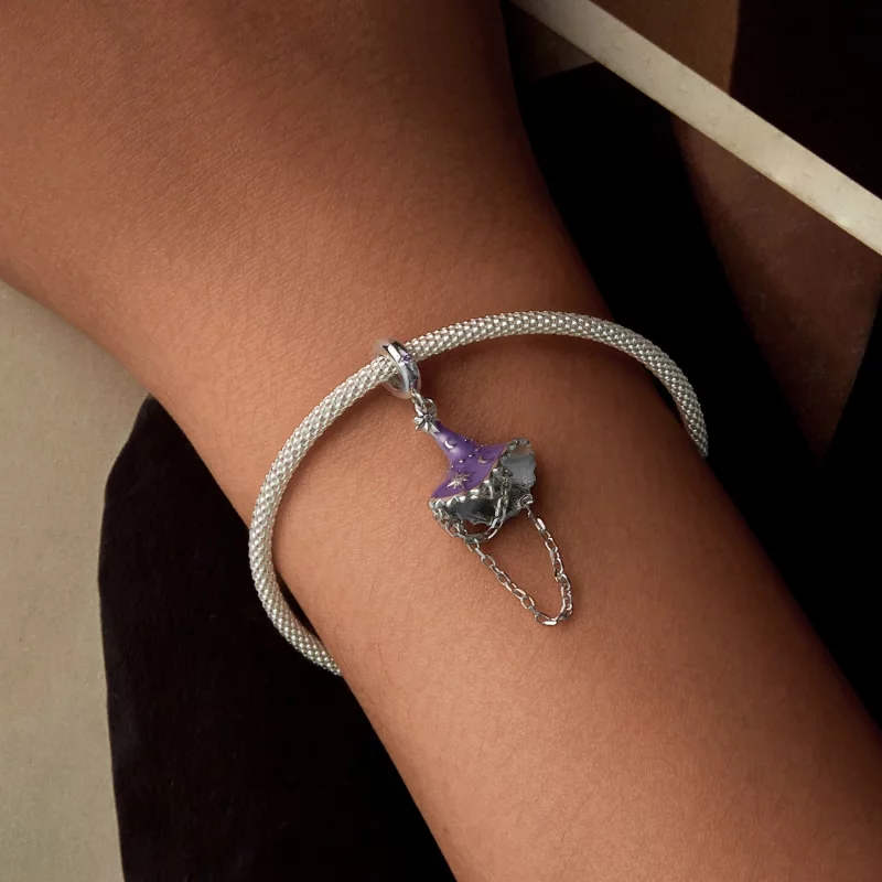 (image pour) Charme Pendent Chapeau de Sorcière Luminescent Style PANDORA - SCC2894 - Afficher 7