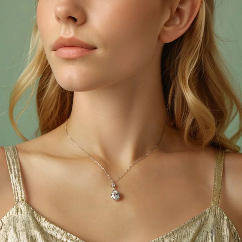 (image pour) Collier Goutte de Style PANDORA - BSN402 - Afficher 5