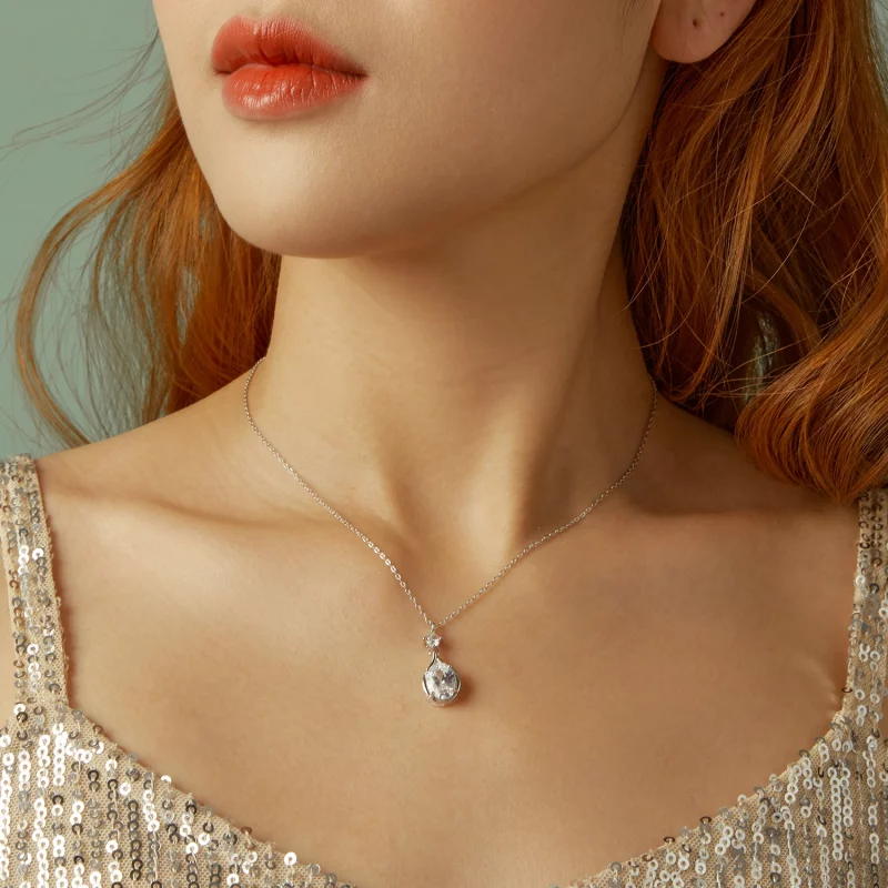(image pour) Collier Goutte de Style PANDORA - BSN402 - Afficher 7