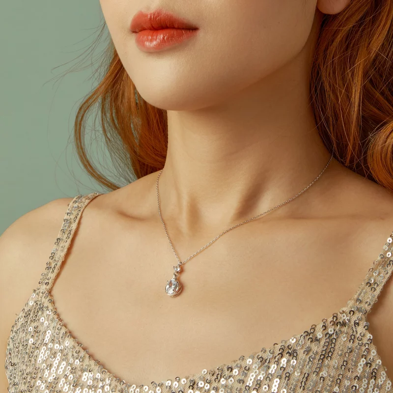 (image pour) Collier Goutte de Style PANDORA - BSN402 - Afficher 8