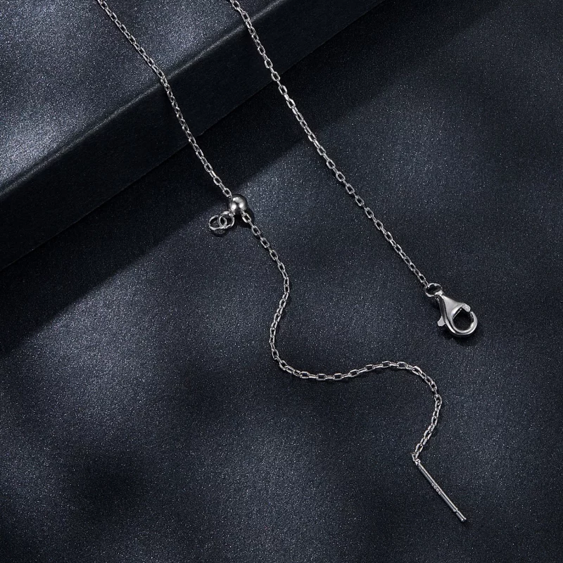 (image pour) Collier goutte PANDORA Style 0.5ct Moissanite (avec un certificat) - MSN037 - Afficher 4