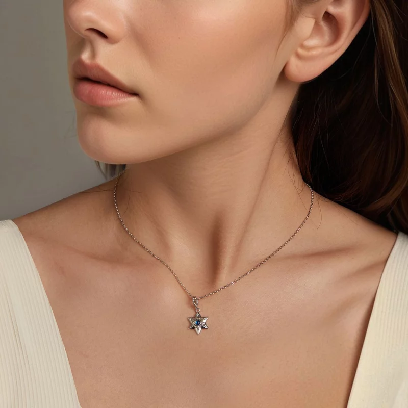 (image pour) Collier Œil de Démons Étoilé PANDORA Style - BSN397 - Afficher 6