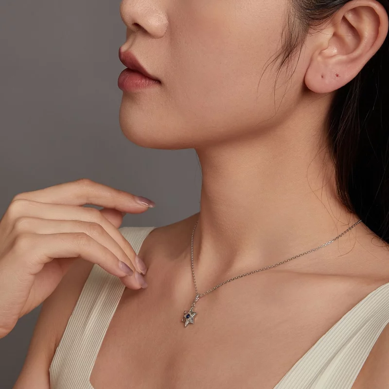 (image pour) Collier Œil de Démons Étoilé PANDORA Style - BSN397 - Afficher 8