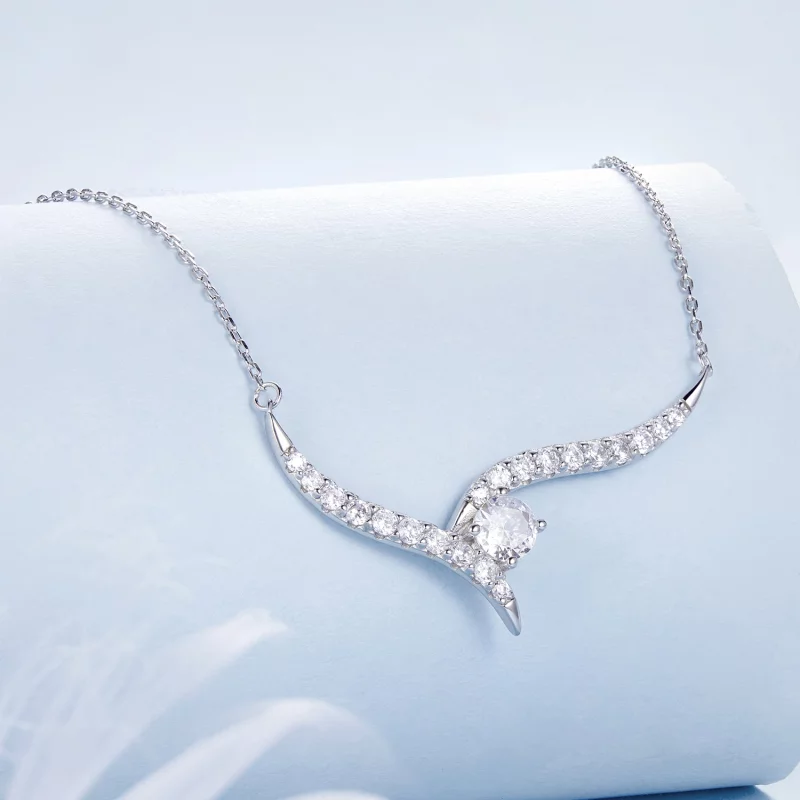 (image pour) Collier Ligne Simple Style PANDORA - BSN400 - Afficher 2