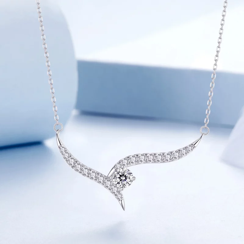 (image pour) Collier Ligne Simple Style PANDORA - BSN400 - Afficher 3