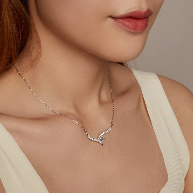 (image pour) Collier Ligne Simple Style PANDORA - BSN400 - Afficher 8