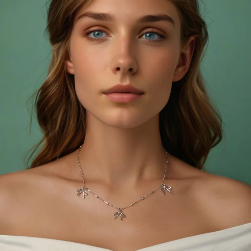 (image pour) Collier nœud style PANDORA - SCN529 - Afficher 6