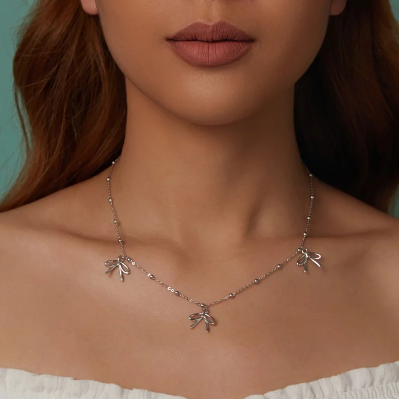 (image pour) Collier nœud style PANDORA - SCN529 - Afficher 8