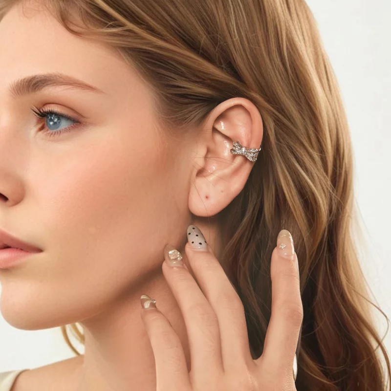 (image pour) PANDORA Boucle d'oreille Serre-tête Style Nœud - YIE248 - Afficher 8