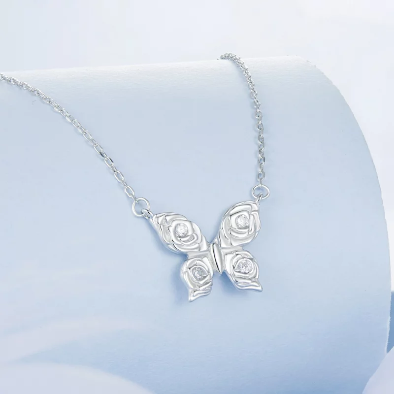 (image pour) PANDORA Collier Papillon Rose - BSN396 - Afficher 2