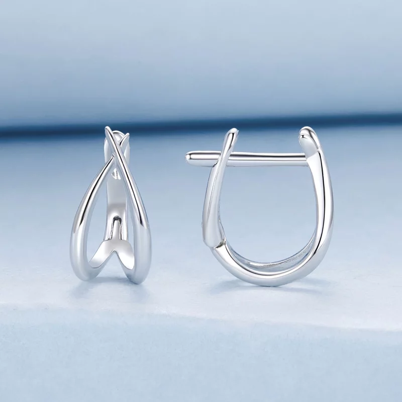 (image pour) PANDORA Style Boucle d'oreille en argent exquise - BSE1053 - Afficher 2