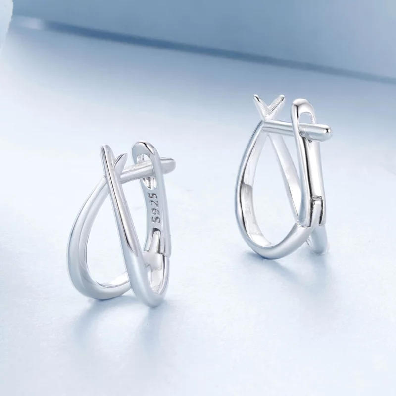 (image pour) PANDORA Style Boucle d'oreille en argent exquise - BSE1053 - Afficher 3