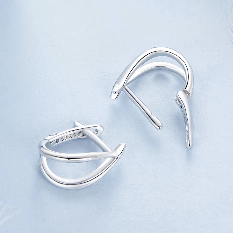 (image pour) PANDORA Style Boucle d'oreille en argent exquise - BSE1053 - Afficher 4