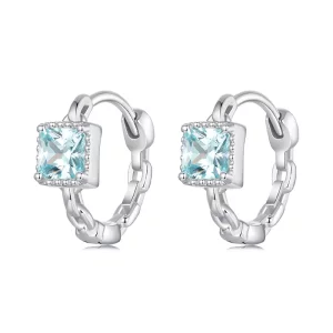 PANDORA Style Boucles d'Oreilles Carrés Princesse Marine - BSE1100 (image pour) PANDORA Style Boucles d'Oreilles Carrés Princesse Marine - BSE1100